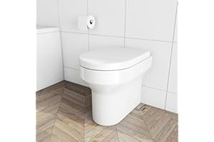 ORCHARD BATHROOMS Orchard Wharfe comfort height back to wall toilet with soft close seat - White Back to wall toilet, Round Back to wall toilets, Toilets