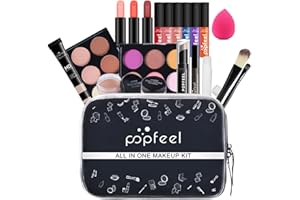 FantasyDay All-in-one Makeup Set Gift Surprise | Full Makeup Kit for Women Multipurpose Essential Starter Bundle Include Eyeshadow Palette Lipstick Blush Concealer Face Powder Eyeliner Mascara Brush