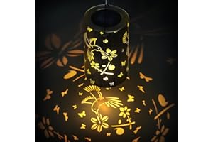 CARASTEK Solarlaterne für außen, LED Solarlampen Gartendeko,Wasserdichte Metall Solar Leuchten Garten als Garten Deko draußen Hängend/ Stehend Solar Gartenleuchten für Draußen Garten Balkon Outdoor Terrassen