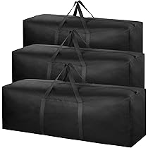 Lot De 4 Sac De Rangement Extra Larges Et Résistants, Fermeture Eclair