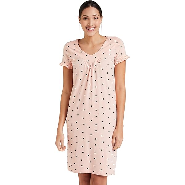 GYS Women's Bamboo Sleeveless Nightgown - V-Neck Soft Sleep Dress (M, Raspberry Pink)