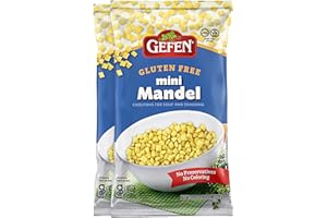 Gefen Gluten Free Mini Soup Croutons, Mini Mandel, 220g (Pack of 2) | All Natural | Great for Snacking | Kosher for Passover