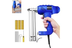 DICN Electric Nail Gun 32mm Heavy Duty 2-in-1 Nail Gun/Upholstery Stapler Accepts 18 Gauge Nails 15-32mm & Type Staples 15-25mm Lightweight Come with Nails and Staples for DIY Project