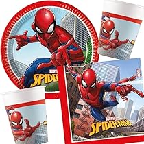Tazze Spiderman Usa E Getta Per Feste - 8 Pezzi Da 200ml, Carta FSC, Compleanno Bambini
