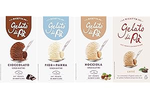 PASCAL - PANNA, GELATI E CREME GOLOSE La Ricetta del Gelato di Pà: OFFERTA DEGUSTAZIONE GOURMET 4 confezioni (Cioccolato, Fiordipanna, Nocciola, Caffè)