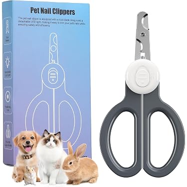 6-teiliges Set Krallenschere Für Katzen & Hunde Mit Schutz – Nagelschere Mit Feile, Für Kleine Haustiere