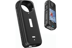 HAFOKO Silicona Protector Caso Compatible para Insta 360 X4 Accesorios Silicona Jaula Proteger Cubrir Compatible para Insta 360 X4