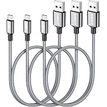 Aceyoon USB-C Kabel 50 Cm – 4 Stuks, 3A Snel Opladen En 480 Mb/s Datatransfer, Nylon Gevlochten, Voor Samsung, Huawei, Google, OnePlus En Meer