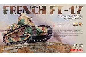 MENG Modèle 1:35 French FT-17 Kit de Tourelle rivetée pour Char léger Multicolore 14,2 x 5,08 x 6,1 cm
