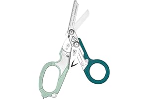 Leatherman Raptor Rescue - Ciseaux Pliants d'Intervention d'Urgence avec Coupe-sangle et Brise-Vitre - Menthe glacée