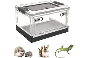 JYUHA Jeciy-uk - Terrario per la crescita dei rettili, design con foro di ventilazione, per ricci, criceti, gerbilli, ragni, lumache, rane