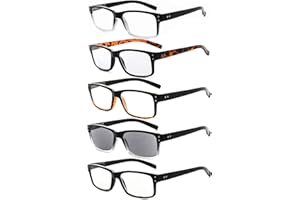 Eyekepper Mens Vintage Reading Glasses-5 Pack Include Reading Sunglasses for Men Outdoor Reading,Reader Eyeglasses Women