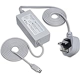 Fosmon 3 Pin UK Standard Charging AC Power Adapter Compatible with Nintendo Wii U GamePad
