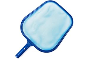 Souarts Épuisettes de Surface pour Piscine Swimming Skimmer Leaf Net Filet de Nettoyage Pool Net Leaf Skimmer Epuisette de Fond de Grand Capacité pour Votre Piscine