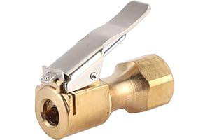 BANAPOY Snufeve6 Connettore del gonfiatore del Pneumatico, Bellissimo mandrino d'Aria del gonfiatore del Pneumatico Universale Lucido migliora l'efficienza di gonfiaggio Rapido per Il gonfiatore del