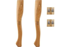 CUITÁXI 2 Pack American Hickory Axe Handle Replacement for 14" Axes That use 1-1/4 Pound Heads Complete Set with Wooden and Steel Wedges - Hatchet Handle Replacement - Hickory Hatchet Handle Replacement Axe