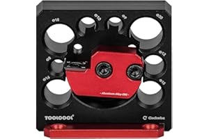 Toolcool Electric Drill Carbide Inserts Dowel Maker High Speed Dowel Cutter Dowel Plate (Metric 8 Holes), Black (MG0-000-0068)