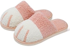 SINNO Cute Animal Slippers for Women, Winter Warm Memory Foam House Slippers, Soft Cozy Booties Non-Slip Slip-on Shoes for Girls Indoor Outdoor Shoes,Creative Gifts for Women Girls Girlfriend