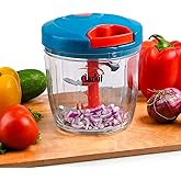 Clazkit Kitchen Dori Handy Vegetable and Fruit Manual Onion Dry Fruit Salad Maker Vegetable Quick String Chopper Machine, Cutter – 3 Stainless Steel B