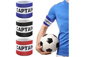 SMCEHEYA Football Captains Armbands 3Pcs Captain Armband Kid Polyester Captains Armband Adjustable Elastic Sports Arm Bands Football Accessories 3Colours Available for Football Training Adult & Youths