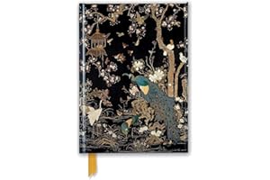 FLAME TREE GIFT Ashmolean Museum: Embroidered Hanging with Peacock (Foiled Journal) (Flame Tree Notebooks)