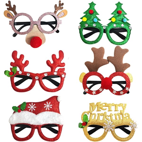 2 Stück Rentier Haarreif Weihnachten Glitzer Geweih Kopfschmuck