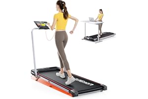 RUNIMON Tapis Roulant Elettrico Piehevole, 6 IN 1 Tapis Roulant Salvaspazio, Inclinazione 7%, 12 km/h, 2.5HP, Tapirulan con 2 Display LED, APP, Due Modalità di Controllo, Adatto per Casa e Ufficio