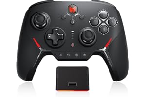‎BIGBIG WON BIGBIG WON Bluetooth Wired Dual Mode Switch Pro Controller with Wireless Charging Kit, Wireless Gamepad Compatible with Nintendo Switch/Lite/OLED, PC (win10/11), Android, IOS