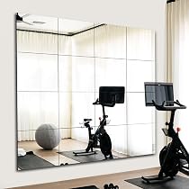 PERTETEY 2 Specchi Da Palestra 122x61 Cm – Vetro Temperato Infrangibile – Senza Cornice Per Yoga E Camera Da Letto - 4