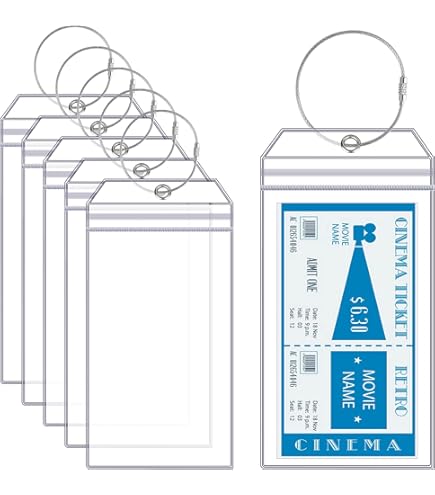 Zngou 12 Porta Etichette Per Bagagli Da Crociera: Trasparenti, Impermeabili, Con Zip E Anello