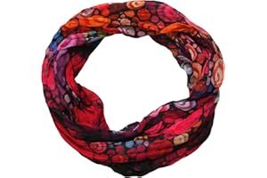 beybey® Trance Edition Damen Seide Loop Schal in herrlichen Farben - ein Seidenschal zum Verlieben