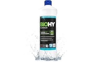 BiOHY Rinse Aid (1l Bottle) | Ecological high concentrate | Suitable for all (commercial) dishwashers, for unbeatable shine on glasses | BIO-logically degradable (Klarspüler)