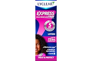 Lyclear Express Treat & Protect Lotion - Kills Head Lice & Eggs – Effective in Just 5 minutes on Head Lice & Helps Protect for up-to 72 hours* – 100ml Lotion Format