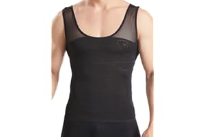 HANERDUN Camiseta Reductora Compresión Fajas Moldeadora Alta Elasticidad para Comprimir Pecho Abdomen y Cintura