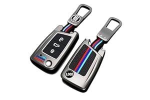 SUANGLNG autoschlüssel hülle vw Golf 7 autoschlüssel hülle vw Bora Schlüsselhülle Golf für vw Golf 7 MK7 Polo, Skoda, Passat, Tiguan, Touran, Octavia, Seat, MK4, MK6, MK7, B8, B6, B5