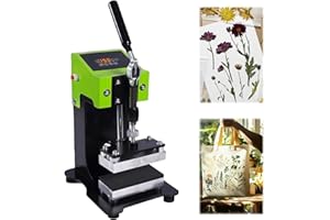 ‎TAZZOR Rosin Wärme Pressemaschine, Rosin Presse mit Digitaler LED, Hitze Presse Maschine, Manuelle Heißpresse, Harzextraktion, Blätter pressen für Herbarium, für Epoxidharz, Botanik