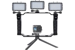 Suptig Impianto di immersione, montaggio per scarpe fredde, luci impermeabili Quick Plug Mount compatibile per Gopro Hero 13 Hero 12 Hero 11 Hero 10 Hero 9/8 Hero 7/6/5, Suptig Light, Dome Smart Phone