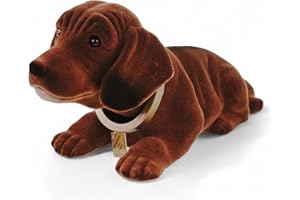 Rakso Oskar Schneider GmbH & Co. KG Wackeldackel 32 cm Wackelkopfhund Dackel Hund Figur Made in Germany,Braun