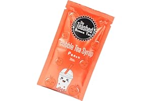 THE *TEASHED Bubble Tea Syrup | Peach Bubble Tea Syrup | 30ml Fruit Syrup for Bubble Tea | 1 Serving | Vegan | By THE TEASHED
