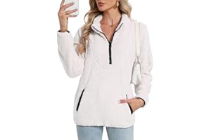 Koerye Felpe Donna Senza Cappuccio Pullover Pile Top Casual Termico Manica Lunga Pullover Tops Eleganti Caldo Hoodie Fleece Jumper