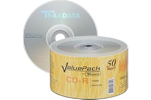 Traxdata CD-R 52X 700MB 80 Minute Value Pack 50 Spindle