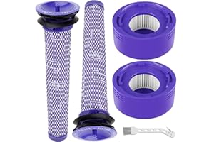 Kit di sostituzione del filtro del vuoto EFOTIML 4 pacchetti per vuoto senza fili assoluto Dyson V7, V8 animale e V8,Filtri di sostituzione Dyson,sostituisce parte # 965661-01 & 967478-01