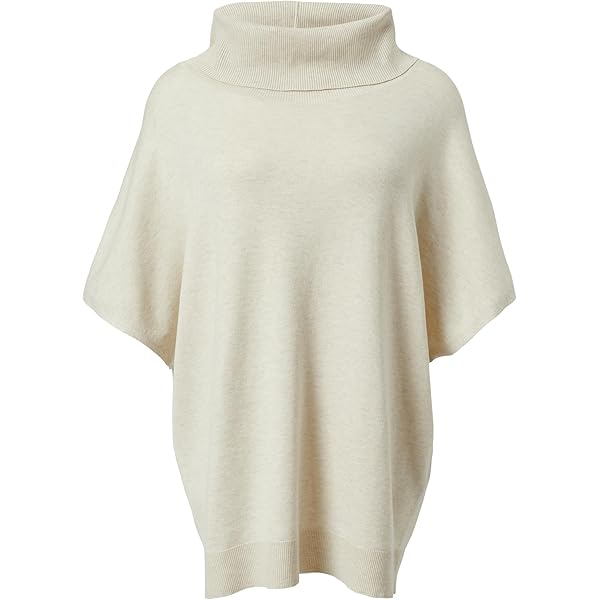 Comma Wendbarer Strick-Poncho - Vielseitiger Luxus Poncho Für Kühle Tage