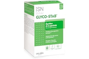 ISN - Ineldea Santé Naturelle Glyco-Stab - Complément alimentaire à base de Plantes, Glutathion, Vitamine B6 et Minéraux - Equilibre de la glycémie - Sans gluten - Sans allergène - Cure de 30 j