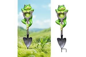 Norhogo 1 sztuka dekoracyjna żaba, dekoracja ogrodu, żaba z łopatą, figurka żaby dekoracyjna do ogrodu, krajobraz, dekoracja ogrodowa na zewnątrz, dekoracja roślinna, rzeźba na podwórko, trawnik