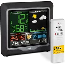 Station météo sans fil - TFA Dostmann - Prévisions météo 5 jours - Wi-Fi - Symboles météo - Indice UV - TV Son Photo Station météo sans fil - TFA Dostmann - Prévisions météo 5 jours - Wi-Fi - Symboles météo - Indice UV - TV Son Photo