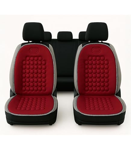 Set Coprisedili Auto Universali Trapuntati - Bicolore Rosso, Per Auto Medie/Piccole - Foto 6