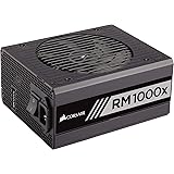 Corsair CP-9020094-UK RM1000x 1000 W 80 Plus Gold Certified Modular 135 mm Thermally Controlled Fan Power Supply Unit - Black
