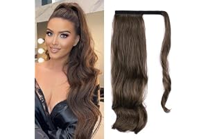 Vågig Wrap ponytail förlängning, hästsvans hårstycke fläta förlängning