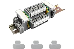 WJUAN DIN- skenanslutningsblock - kit UK/MBKK2.5 serien terminaler toppskena, grenuttag, terminalblock genomgångsklämma kit